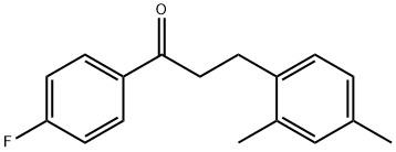 3-(2,4-DIMETHYLPHENYL)-4'-FLUOROPROPIOPHENONE Struktur