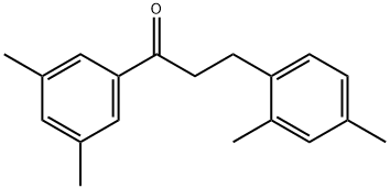 3',5'-DIMETHYL-3-(2,4-DIMETHYLPHENYL)PROPIOPHENONE Struktur