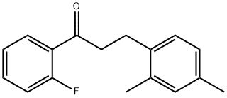 3-(2,4-DIMETHYLPHENYL)-2'-FLUOROPROPIOPHENONE Struktur