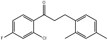 2'-CHLORO-3-(2,4-DIMETHYLPHENYL)-4'-FLUOROPROPIOPHENONE Struktur