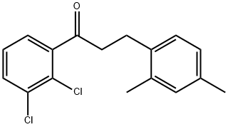 2',3'-DICHLORO-3-(2,4-DIMETHYLPHENYL)PROPIOPHENONE Struktur