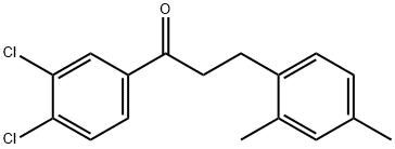 3',4'-DICHLORO-3-(2,4-DIMETHYLPHENYL)PROPIOPHENONE Struktur