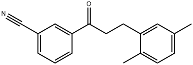 3'-CYANO-3-(2,5-DIMETHYLPHENYL)PROPIOPHENONE Struktur