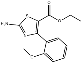 2-AMINO-4-(2-METHOXYPHENYL)-5-THIAZOLECARBOXYLIC ACID ETHYL ESTER Struktur