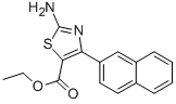 2-AMINO-4-(2-NAPHTHALENYL)-5-THIAZOLECARBOXYLIC ACID ETHYL ESTER Struktur