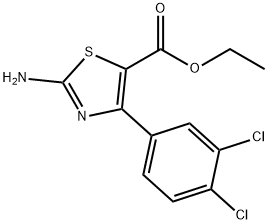 2-AMINO-4-(3,4-DICHLOROPHENYL)-5-THIAZOLECARBOXYLIC ACID ETHYL ESTER Struktur