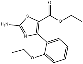 2-AMINO-4-(2-ETHOXYPHENYL)-5-THIAZOLECARBOXYLIC ACID ETHYL ESTER Struktur