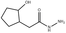 Cyclopentaneacetic  acid,  2-hydroxy-,  hydrazide Struktur