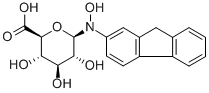 N-hydroxy-N-glucuronosyl-2-aminofluorene Struktur