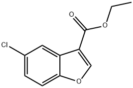 Ethyl 5-chlorobenzofuran-3-carboxylate Struktur