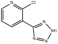 2-chloro-3-(1H-tetrazol-5-yl)-pyridine Struktur