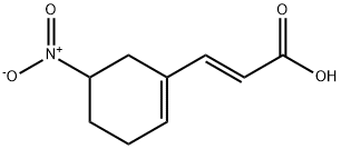 2-Propenoic acid, 3-(5-nitro-1-cyclohexen-1-yl)-, (2E)-