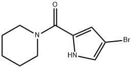 1-[(4-bromo-1H-pyrrol-2-yl)carbonyl]piperidine(SALTDATA: FREE) Struktur