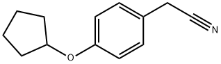 2-[4-(Cyclopentyloxy)phenyl]acetonitrile Struktur