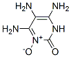 2(1H)-Pyrimidinone,  4,5,6-triamino-,  3-oxide Struktur