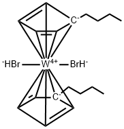 BIS(BUTYLCYCLOPENTADIENYL)TUNGSTEN Struktur