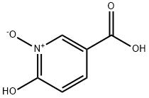 6-hydroxynicotinic acid N-oxide Struktur