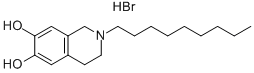 6,7-ISOQUINOLINEDIOL, 1,2,3,4-TETRAHYDRO-2-NONYL-, HYDROBROMIDE Struktur