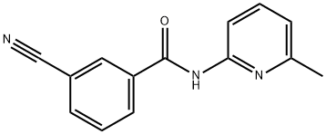 3-cyano-N-(6-methylpyridin-2-yl)benzamide Struktur