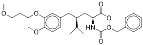 (αS,γS)-4-Methoxy-3-(3-methoxypropoxy)-γ-(1-methylethyl)-α-[[(phenylmethoxy)carbonyl]amino]benzenepentanoic Acid Methyl Ester Struktur