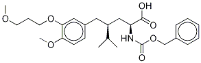 (αS,γS)-4-Methoxy-3-(3-methoxypropoxy)-γ-(1-methylethyl)-α-[[(phenylmethoxy)carbonyl]amino]benzenepentanoic Acid Struktur