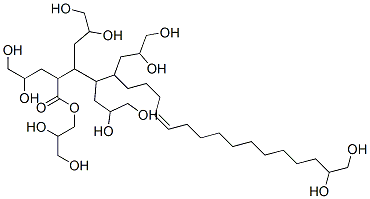 1,2,3-Propanetriol, homopolymer, (9Z)-9-octadecenoate Struktur