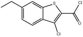 3-CHLORO-6-ETHYLBENZO[B]THIOPHENE-2-CARBONYL CHLORIDE Struktur