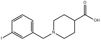 1-(3-IODO-BENZYL)-PIPERIDINE-4-CARBOXYLIC ACID Struktur