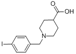 1-(4-IODO-BENZYL)-PIPERIDINE-4-CARBOXYLIC ACID Struktur