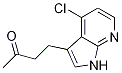 2-Butanone, 4-(4-chloro-1H-pyrrolo[2,3-b]pyridin-3-yl) Struktur