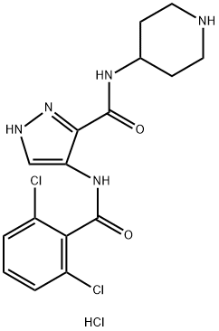 N-(4-piperidinyl)-4-(2,6-dichlorobenzoylamino)-1H-pyrazole-3-carboxamide  Hcl price.