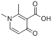 1,2-DIMETHYL-4-OXO-1,4-DIHYDRO-PYRIDINE-3-CARBOXYLIC ACID Struktur