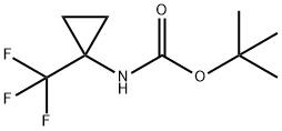 TERT-BUTYL [1-(TRIFLUOROMETHYL)CYCLOPROPYL]CARBAMATE Struktur