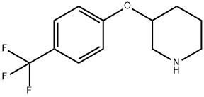 3-[4-(TRIFLUOROMETHYL)PHENOXY]PIPERIDINE Struktur