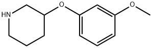 3-(3-METHOXYPHENOXY)PIPERIDINE Struktur