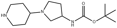 (1-PIPERIDIN-4-YL-PYRROLIDIN-3-YL)-CARBAMIC ACID TERT-BUTYL ESTER Struktur