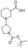 1-(1-TERT-BUTOXYCARBONYL-PYRROLIDIN-3-YL)-PIPERIDINE-3-CARBOXYLIC ACID Struktur