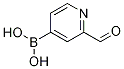 2-FORMYLPYRIDINE-4-BORONIC ACID Struktur