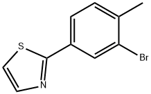 2-(3-broMo-4-Methylphenyl)thiazole Struktur