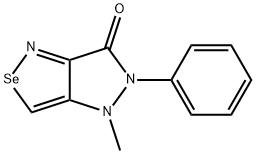 4,5-dihydro-4-methyl-6-oxo-5-phenyl-6H-pyrazolo(4,5-c)isoselenazole Struktur