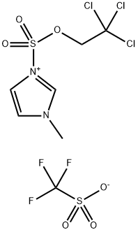 2,2,2-Trichloroethoxysulfuryl-N-methylimidazolium Triflate Struktur