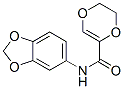 1,4-Dioxin-2-carboxamide,  N-1,3-benzodioxol-5-yl-5,6-dihydro- Struktur