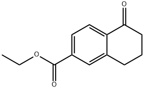 ethyl 5-oxo-5,6,7,8-tetrahydronaphthalene-2-carboxylate Struktur