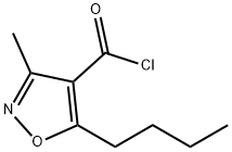 4-Isoxazolecarbonyl chloride, 5-butyl-3-methyl- (7CI) Struktur