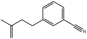 4-(3-CYANOPHENYL)-2-METHYL-1-BUTENE Struktur