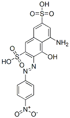 2,7-Naphthalenedisulfonic acid, 5-amino-4-hydroxy-3-[(4-nitrophenyl)azo]-, diazotized, coupled with diazotized 2-amino-4,6-dinitrophenol, diazotized 4-amino-5-hydroxy-2,7-naphthalenedisulfonic acid, diazotized 4-nitrobenzenamine and resorci Struktur