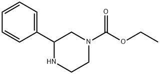 3-PHENYL-PIPERAZINE-1-CARBOXYLIC ACID ETHYL ESTER Struktur