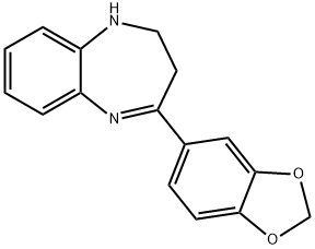 4-BENZO[1,3]DIOXOL-5-YL-2,3-DIHYDRO-1H-BENZO[B][1,4]DIAZEPINE Struktur