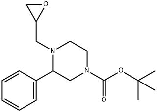 4-OXIRANYLMETHYL-3-PHENYL-PIPERAZINE-1-CARBOXYLIC ACID TERT-BUTYL ESTER Struktur