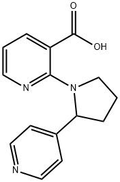 2-(2-PYRIDIN-4-YL-PYRROLIDIN-1-YL)-NICOTINIC ACID Struktur